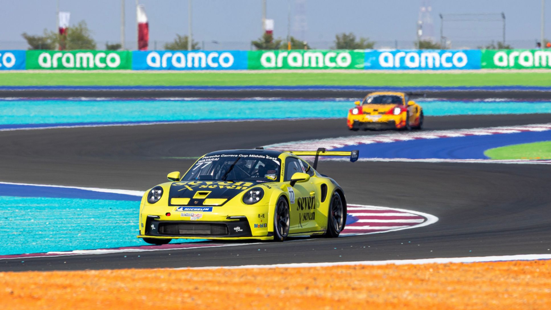 Taichi Watarai , seven x seven, Porsche Carrera Cup Middle East, Qatar, Race 2, 2025, Porsche Middle East