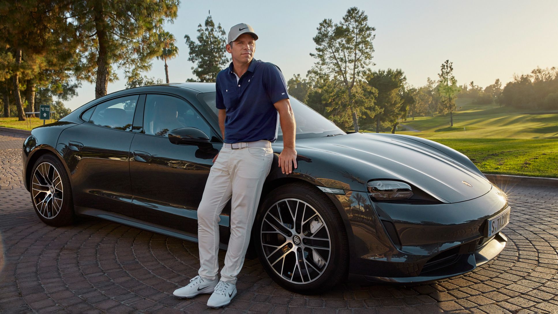 Paul Casey, Porsche-Markenbotschafter, Taycan Turbo, 2020, Porsche AG