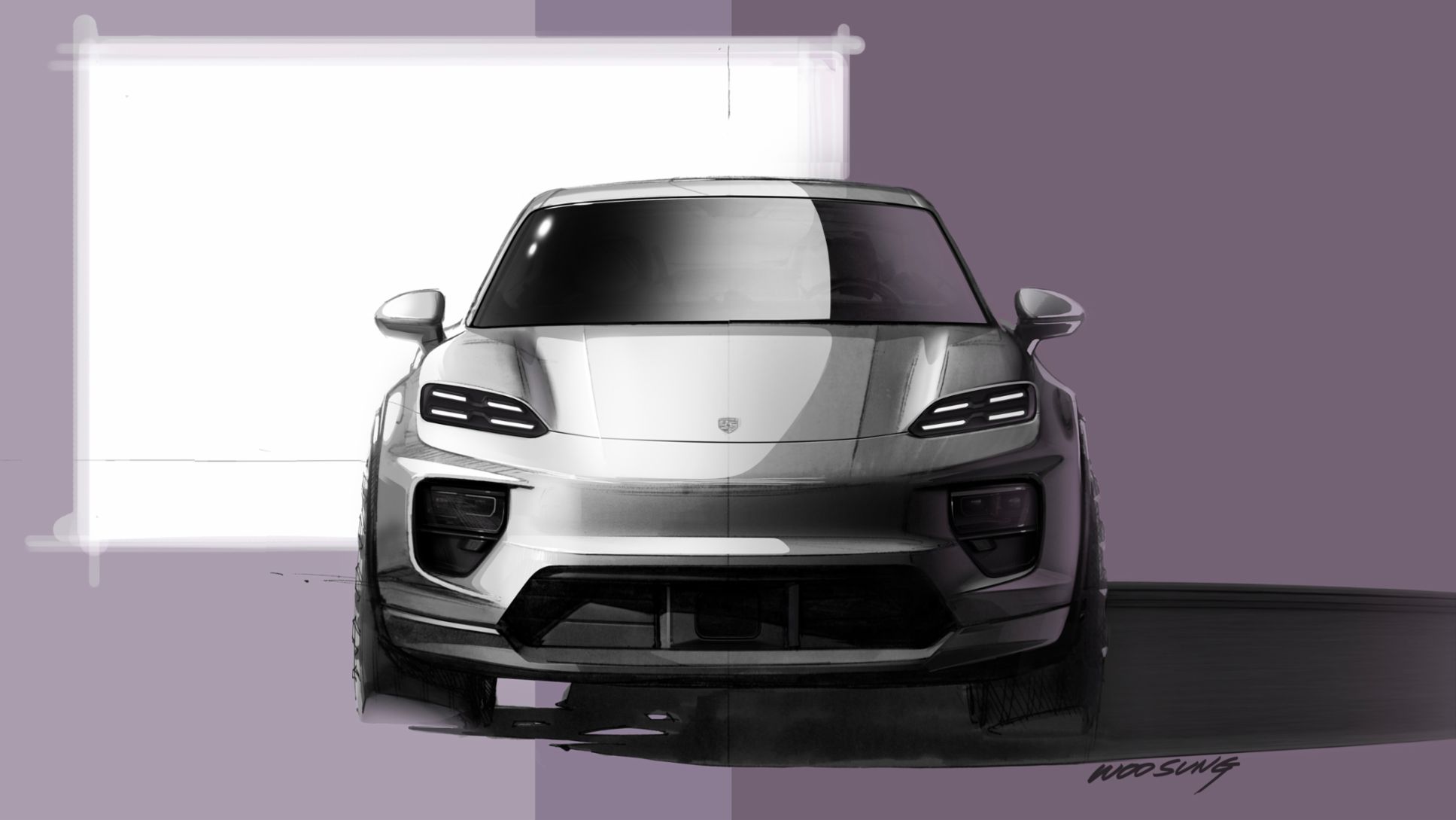 Boceto del Porsche Macan, 2024, Porsche AG
