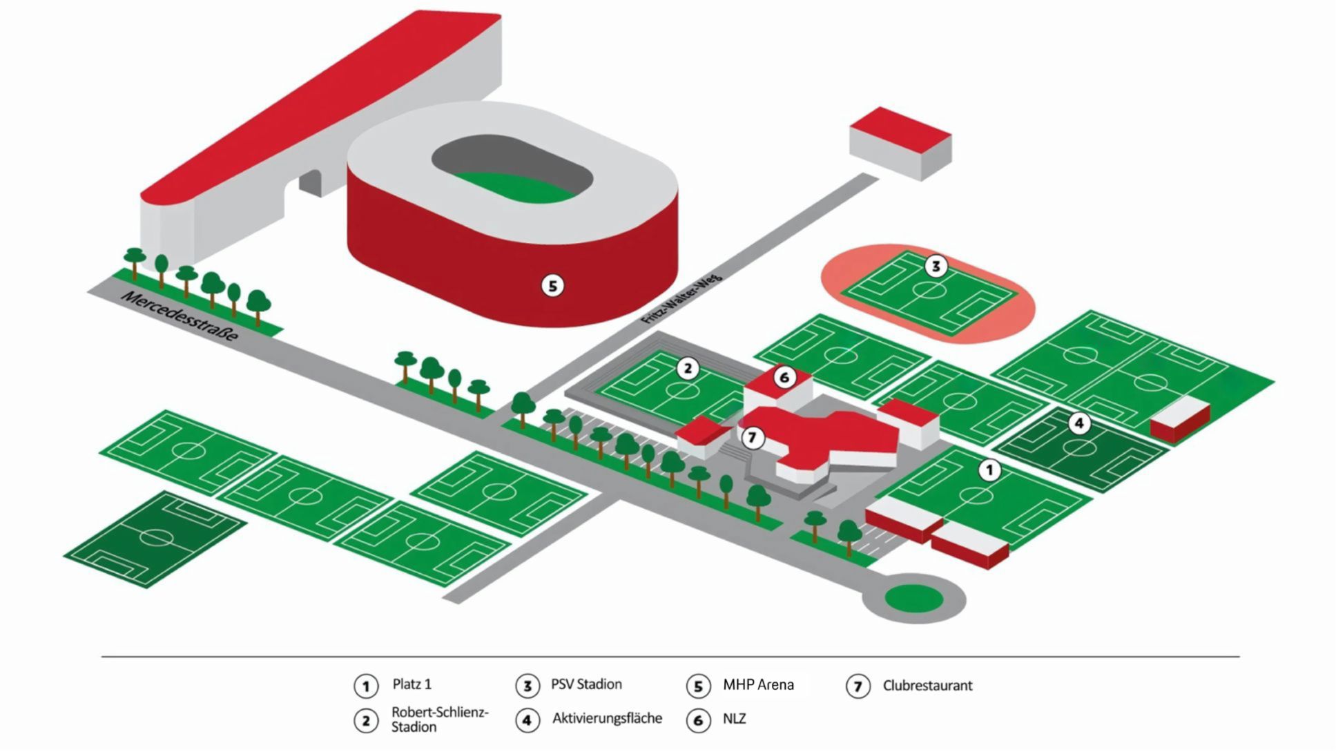 Skizze, Clubgelände, 2025, Porsche AG