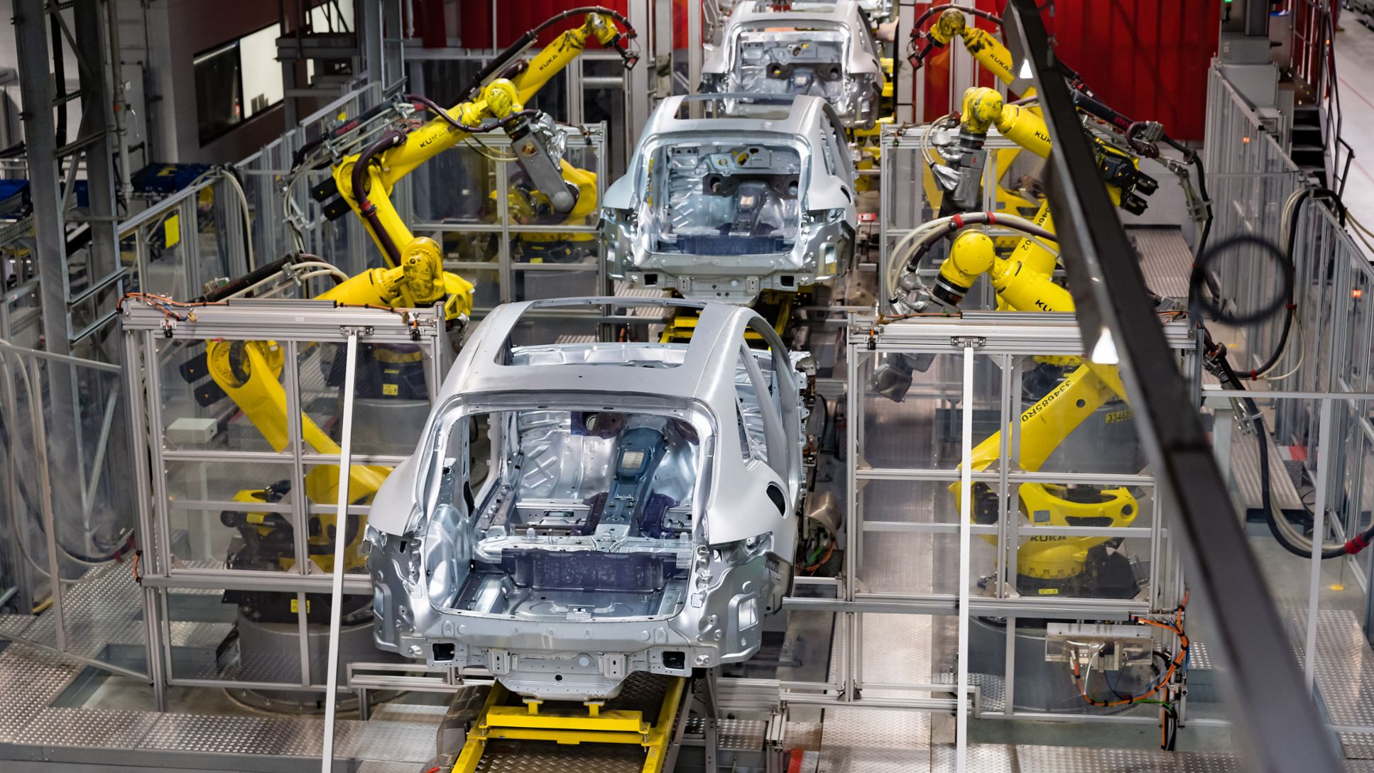 Anbauteilelinie, Karosseriebau Macan, Leipzig, 2019, Porsche Leipzig GmbH