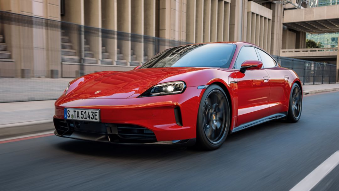 Porsche Taycan année-modèle 2027 : dispositif « E‑Shift » avec rapports virtuels