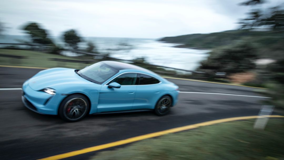 Taycan 4S, Queensland, Australia, 2021, Porsche AG