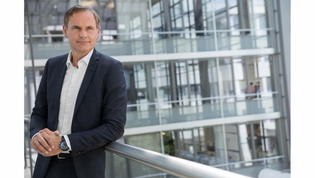 Dr. Oliver Blume, Chairman of the Executive Board of Dr. Ing. h.c. F. Porsche AG