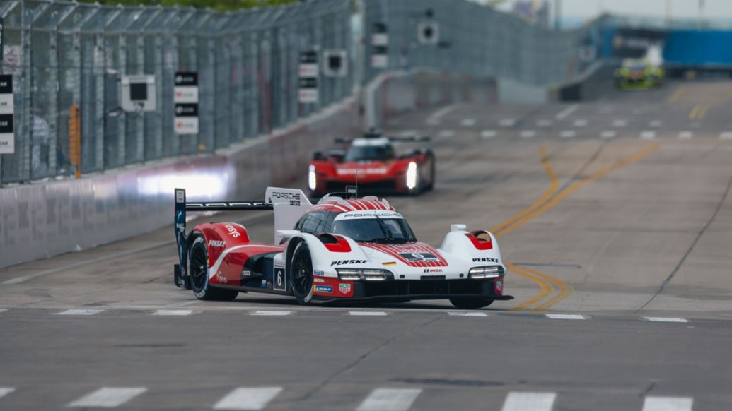 Porsche 963, Porsche Penske Motorsport (nº 6), Matt Campbell (Australia), Mathieu Jaminet (FRA), Grand Prix de Detroit, campeonato IMSA, 2025, Porsche AG