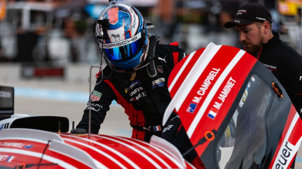 Mathieu Jaminet (FRA), Porsche Penske Motorsport (nº 6), Grand Prix de Detroit, campeonato IMSA, 2025, Porsche AG