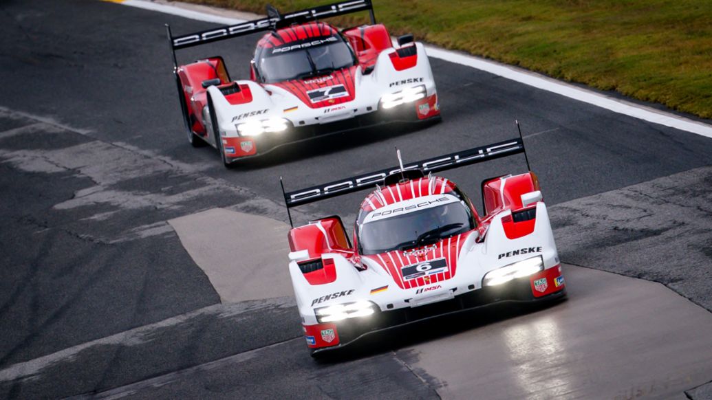 Porsche 963, Porsche Penske Motorsport (n&ordm; 6), Laurens Vanthoor (BEL), K&eacute;vin Estre (FRA), Matt Campbell (Australia), Road Atlanta, campeonato IMSA, 2026, Porsche AG