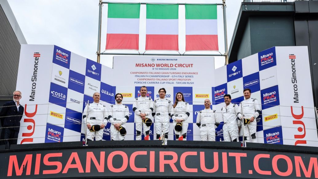 I protagonisti della Taycan Rush a Misano