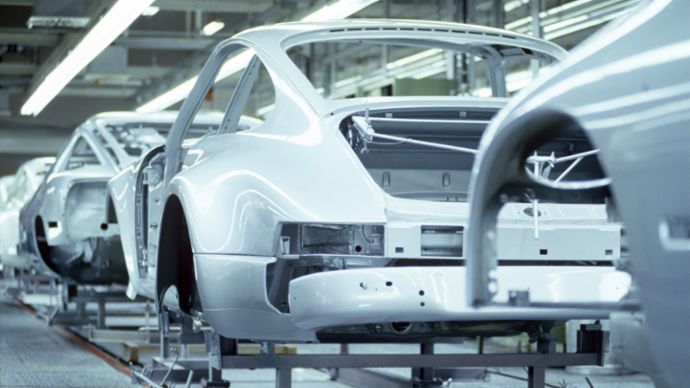911 (964), Produktion in Stuttgart-Zuffenhausen, 1991, Porsche AG