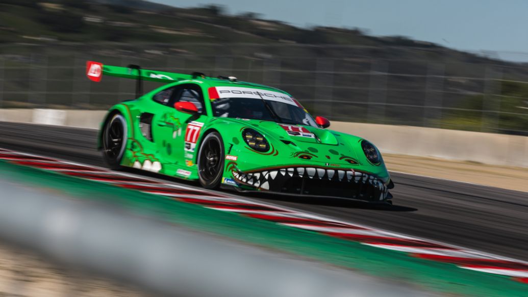 Porsche 911 GT3 R, AO Racing (#77), IMSA WeatherTech SportsCar Championship, 2024, Porsche AG