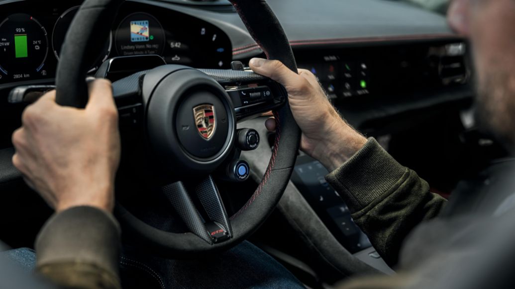 Porsche Taycan GTS, E-Shift Paddles and E-Shift mode switch, 2026, Porsche AG