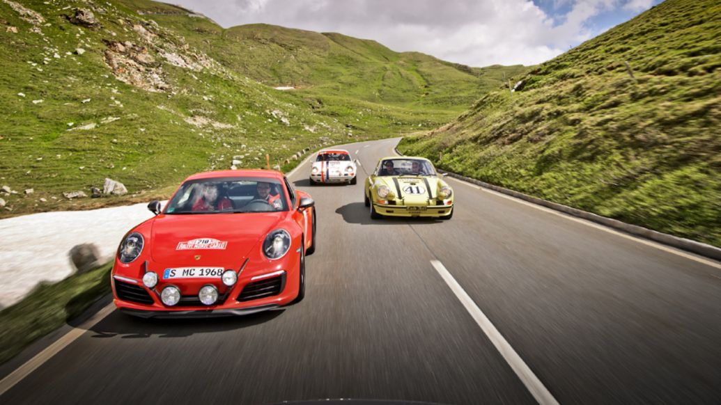 Curves photo shoot, Großglockner, Austria, 2018, Porsche AG
