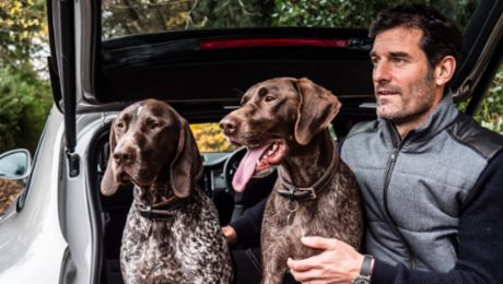 Walkies with brand ambassador Mark Webber
