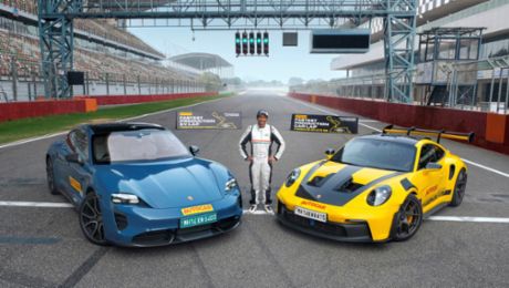 El Porsche 911 GT3 RS y el Taycan Turbo S rompen récords en el circuito de Buddh