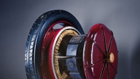 Seiner Zeit voraus: Elektrischer Radnabenmotor von 1900