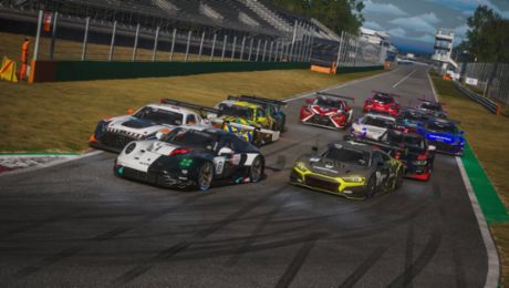 Porsche works team finishes third in the ESL R1 team ranking