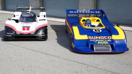 El Porsche 919 Evo se reúne con su legendario predecesor, el 917/30