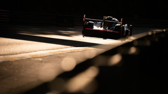 Porsche 963, Porsche Penske Motorsport (#5), Dane Cameron (USA), Michael Christensen (DK), Frederic Makowiecki (F), 24h Le Mans, Hyperpole, 2023, Porsche AG