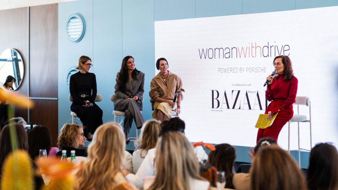 Porsche woman with drive in collaboration with Harper’s Bazaar at the 2024 Formula 1® Rolex Australian Grand Prix