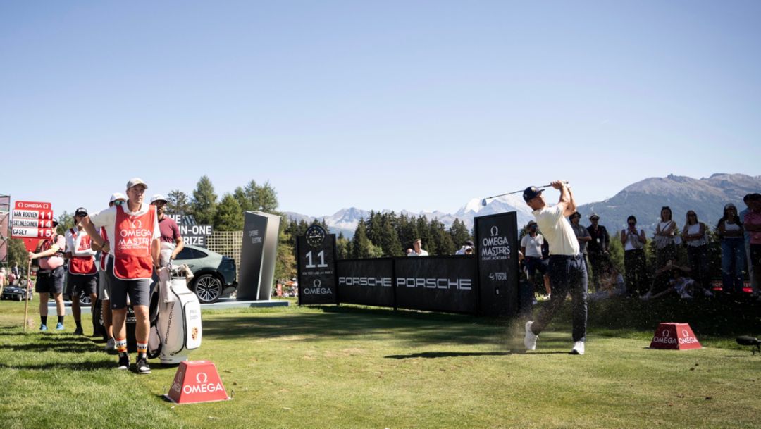 Porsche-Markenbotschafter Paul Casey mit starkem Ergebnis beim Omega European Masters