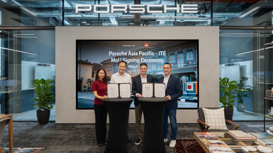 Porsche Asia Pacific and ITE Sign MoU