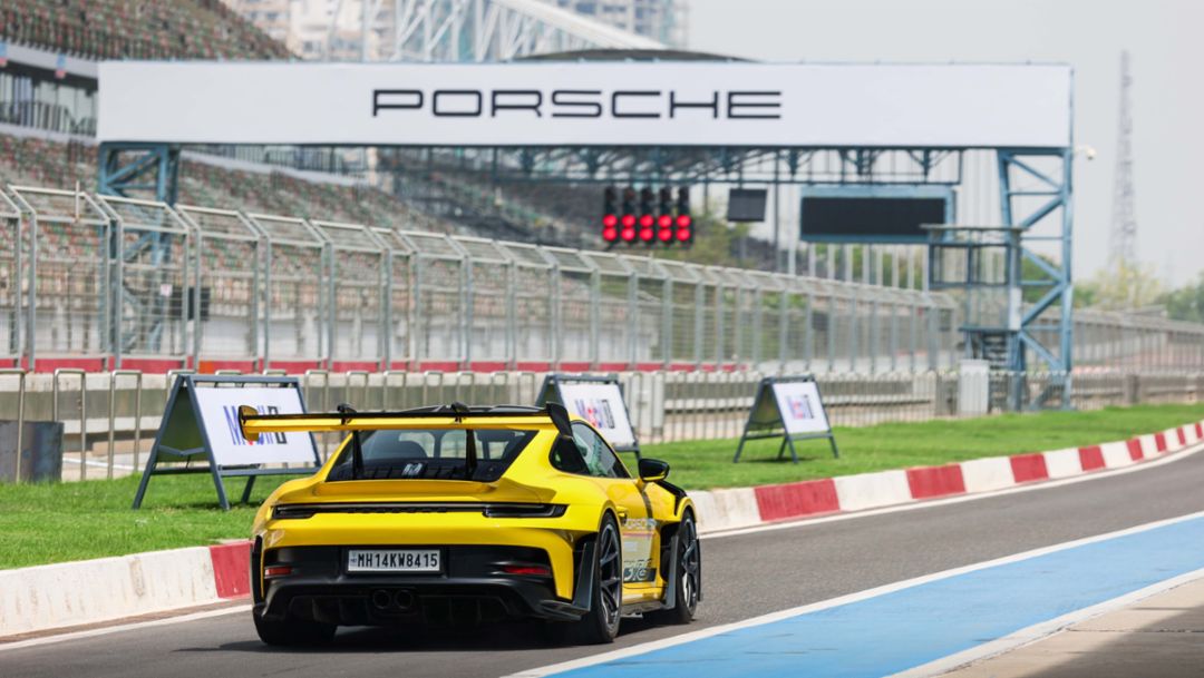 The Porsche World Road Show visits India at the Buddh International Circuit