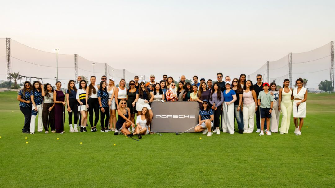 Porsche Centre Bahrain hosts the 911 Driving Range Experience at the Royal Golf Club