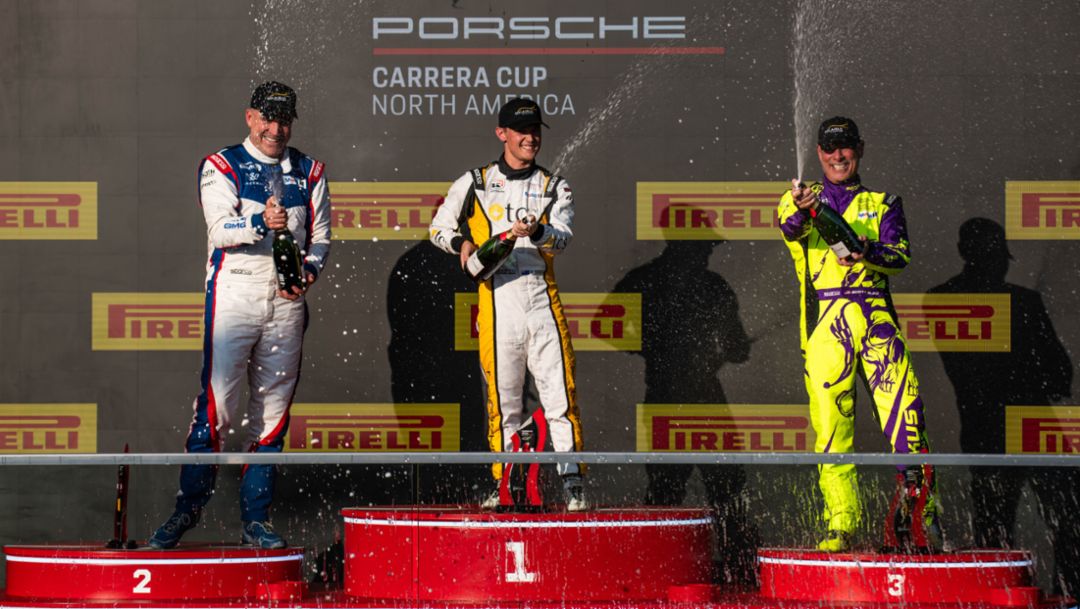 Porsche Carrera Cup North America races in Montreal saw five different drivers hoist winner trophy