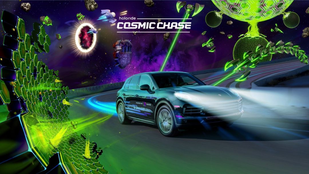 Porsche und Holoride starten Virtual-Reality-Attraktion im fahrenden Auto