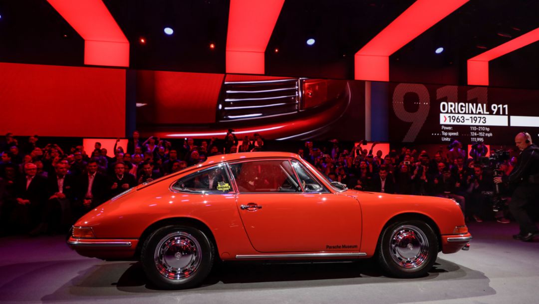 911 (Ur-Elfer), Weltpremiere Porsche 911, Los Angeles, 2018, Porsche AG