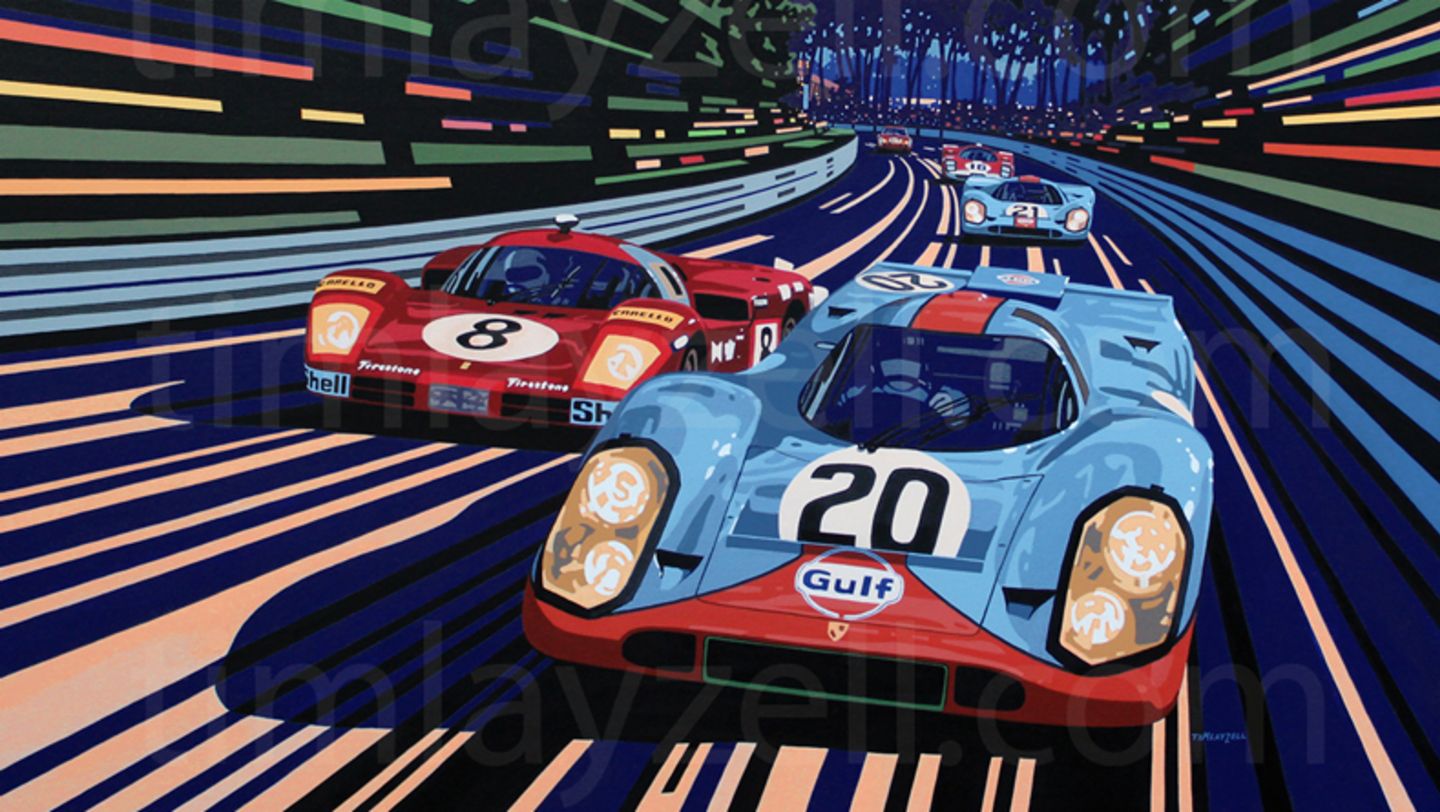 Artwork by Tim Layzell, 2020, Porsche AG