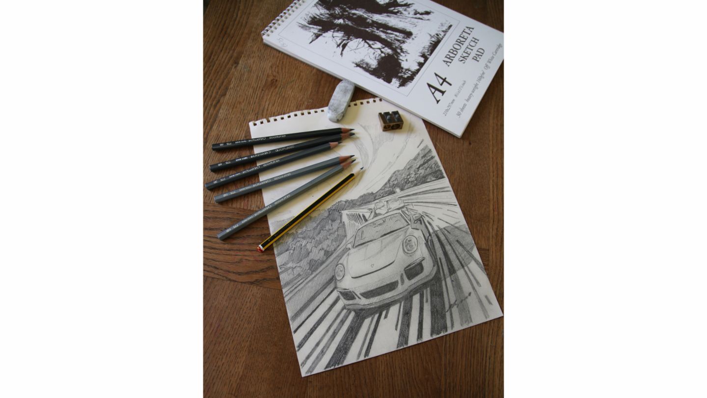 Artwork by Tim Layzell, 2020, Porsche AG