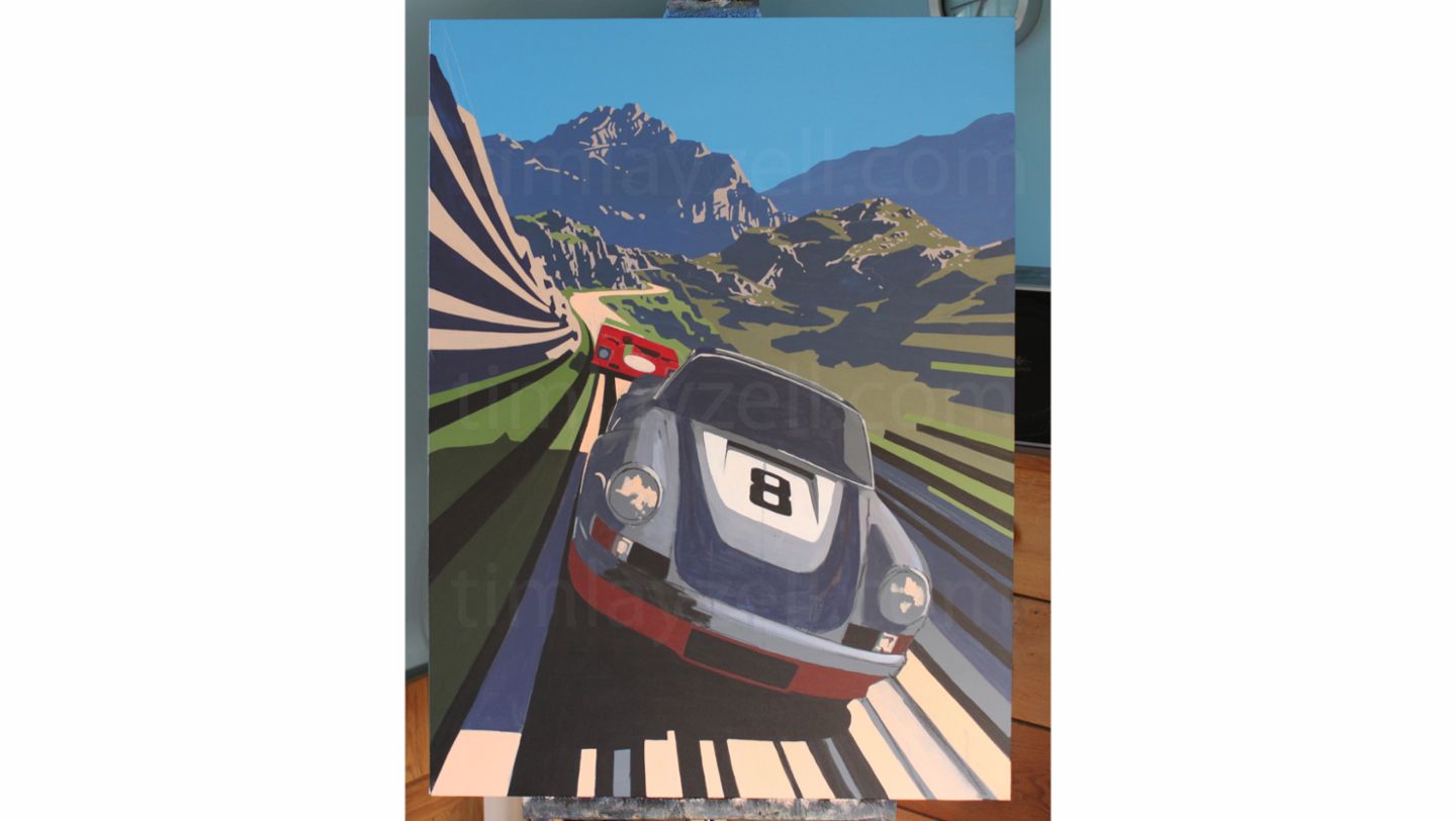 Artwork by Tim Layzell 10/13, 2020, Porsche AG