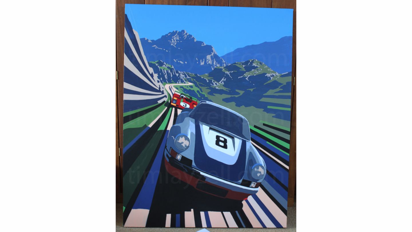 Artwork by Tim Layzell 11/13, 2020, Porsche AG