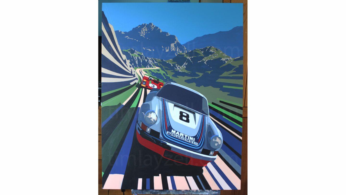 Artwork by Tim Layzell 12/13, 2020, Porsche AG