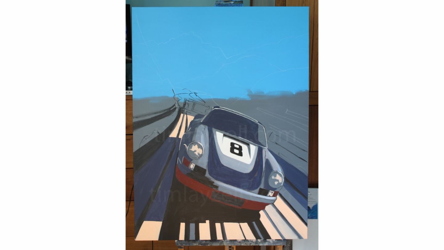 Artwork by Tim Layzell 4/13, 2020, Porsche AG