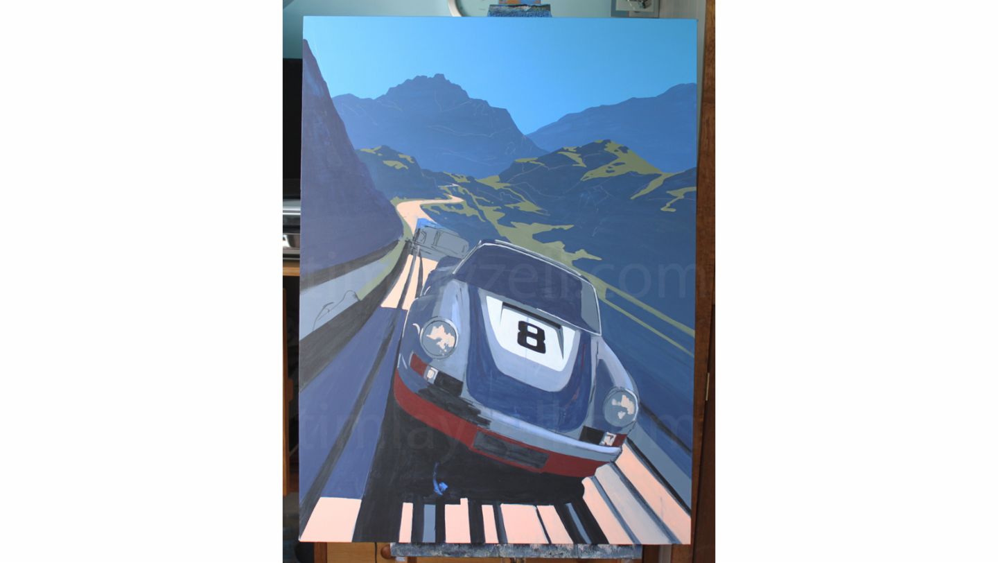Artwork by Tim Layzell 7/13, 2020, Porsche AG