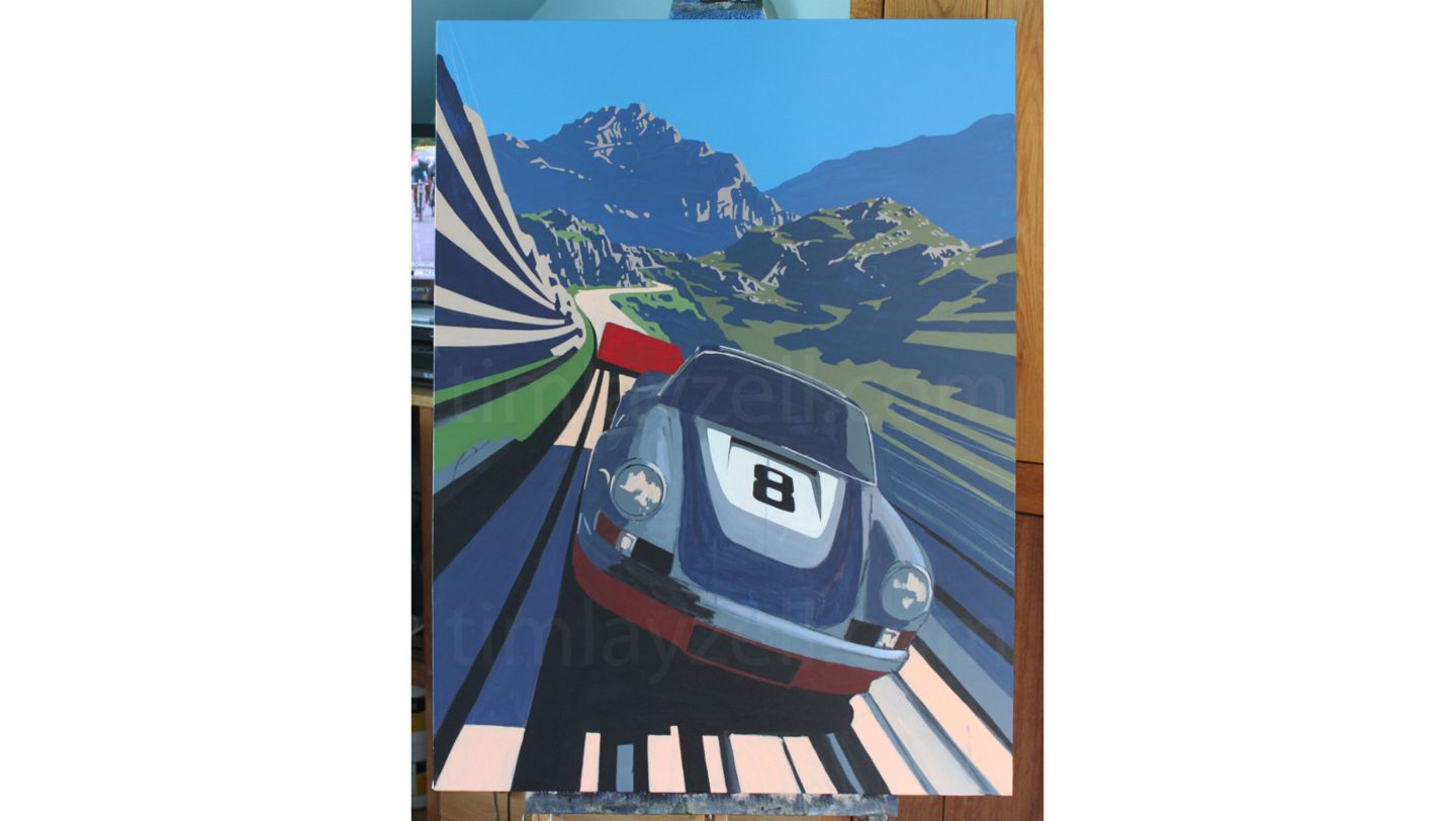 Artwork by Tim Layzell 9/13, 2020, Porsche AG