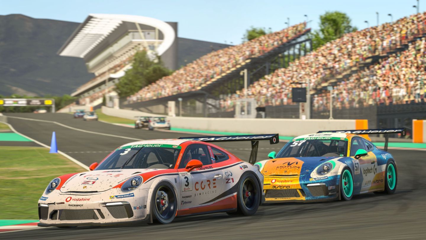 911 GT3 Cup, Porsche TAG Heuer Esports Supercup, Barcelona, 2020, Porsche AG