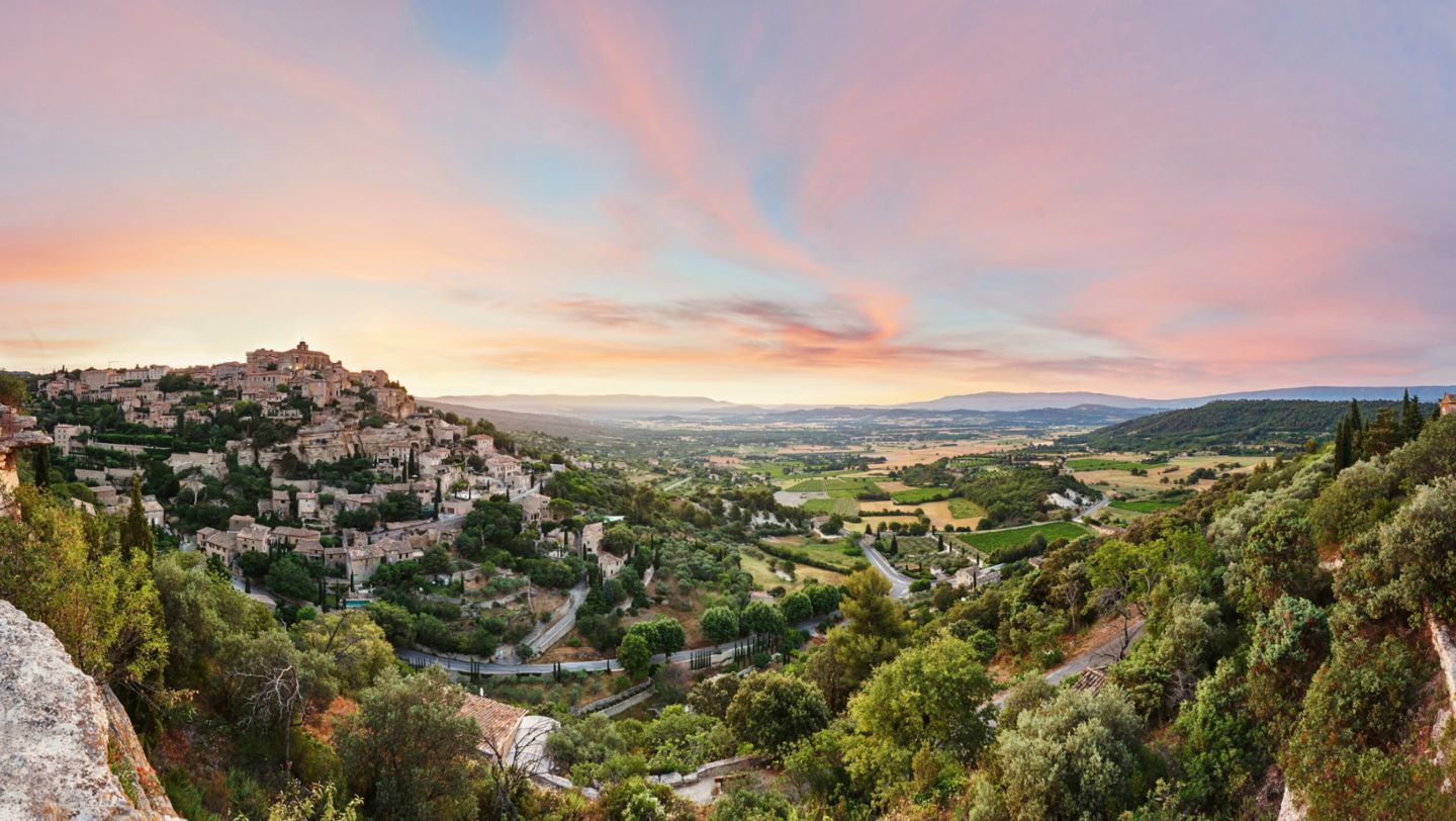 Panorama of Luberon Valley, France, 2021, Porsche AG