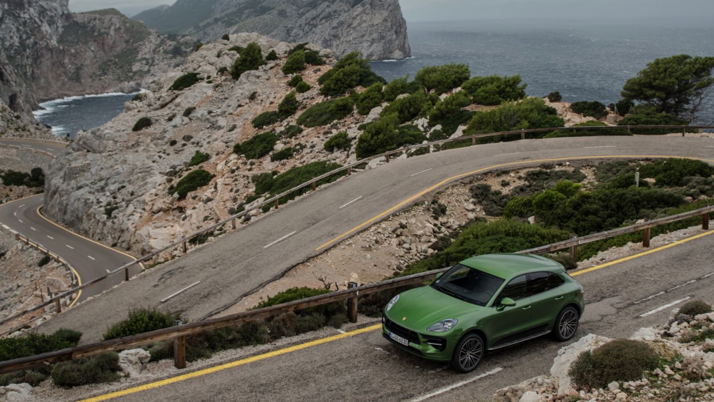 Macan S, Sa Calobra, Cap de Formentor, Mallorca, 2021, Porsche AG