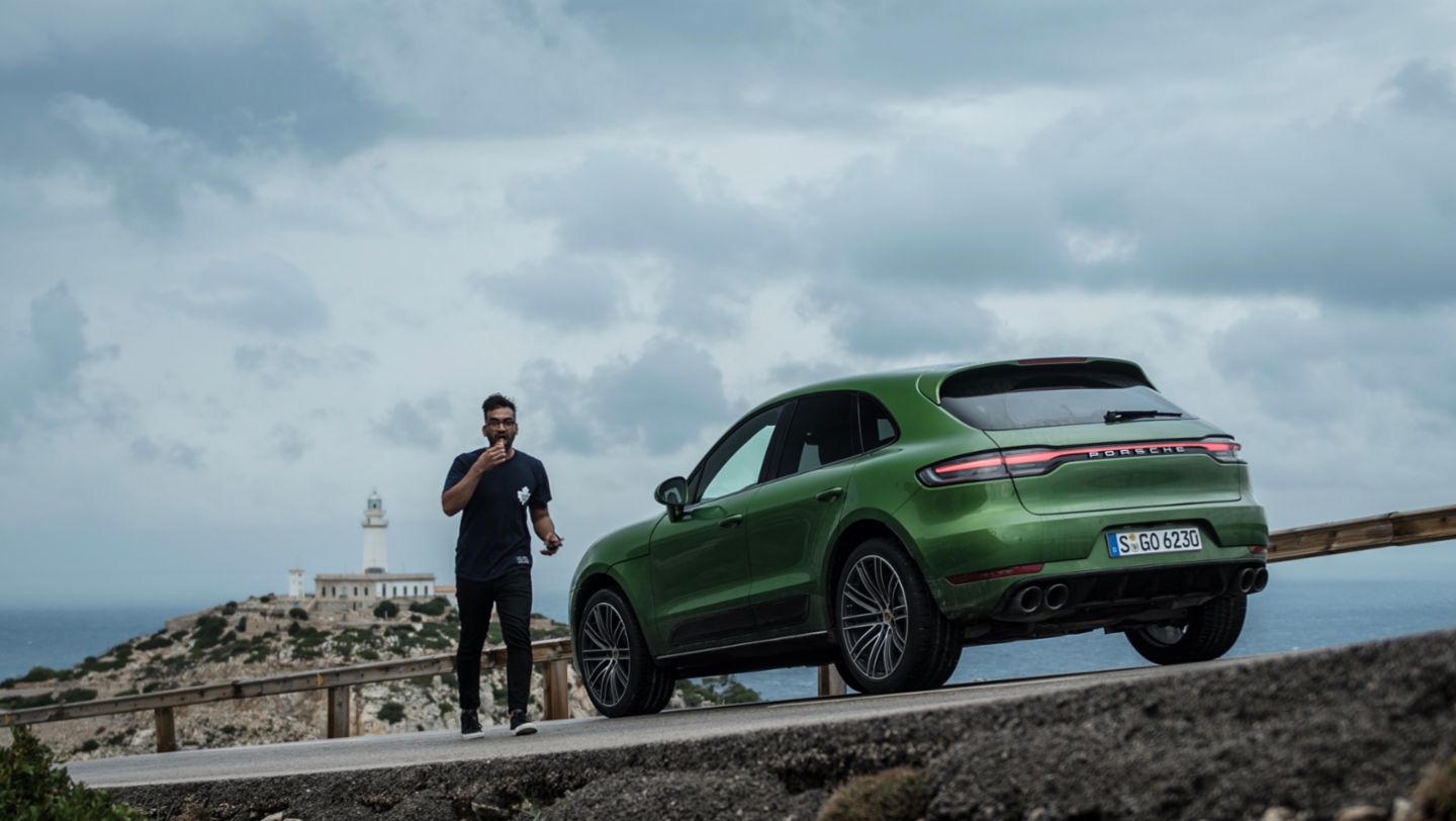 Zaid Hamid , Macan S, Sa Calobra, Cap de Formentor, Mallorca, 2021, Porsche AG