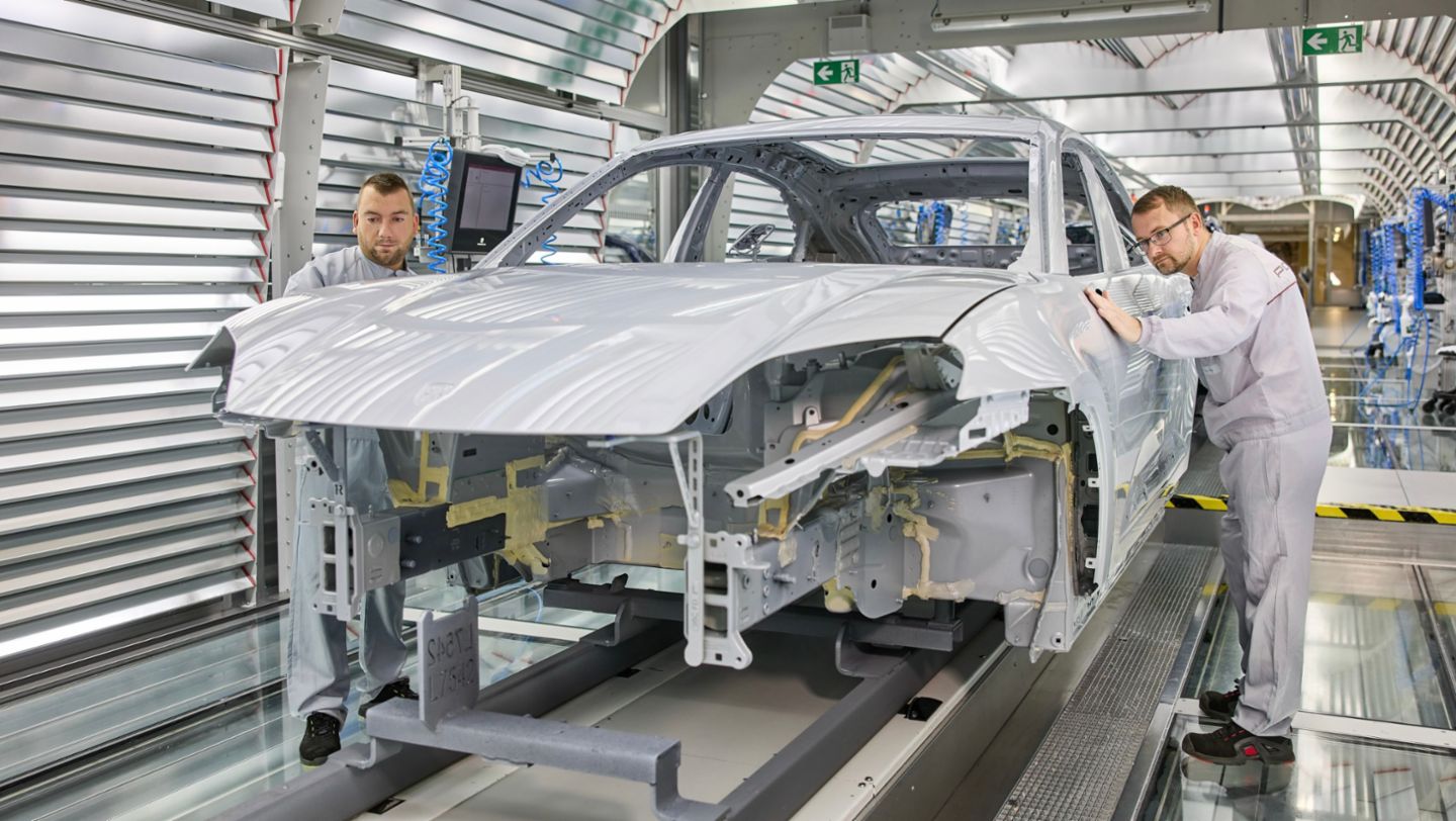 Lackierei, Porsche Werk Leipzig, 2024, Porsche AG