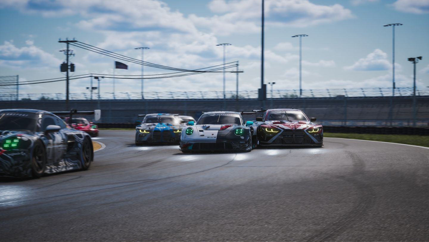 Porsche 911 GT3 R, Esports ESL_R1, Race 1 Daytona (USA), 2024, Porsche AG