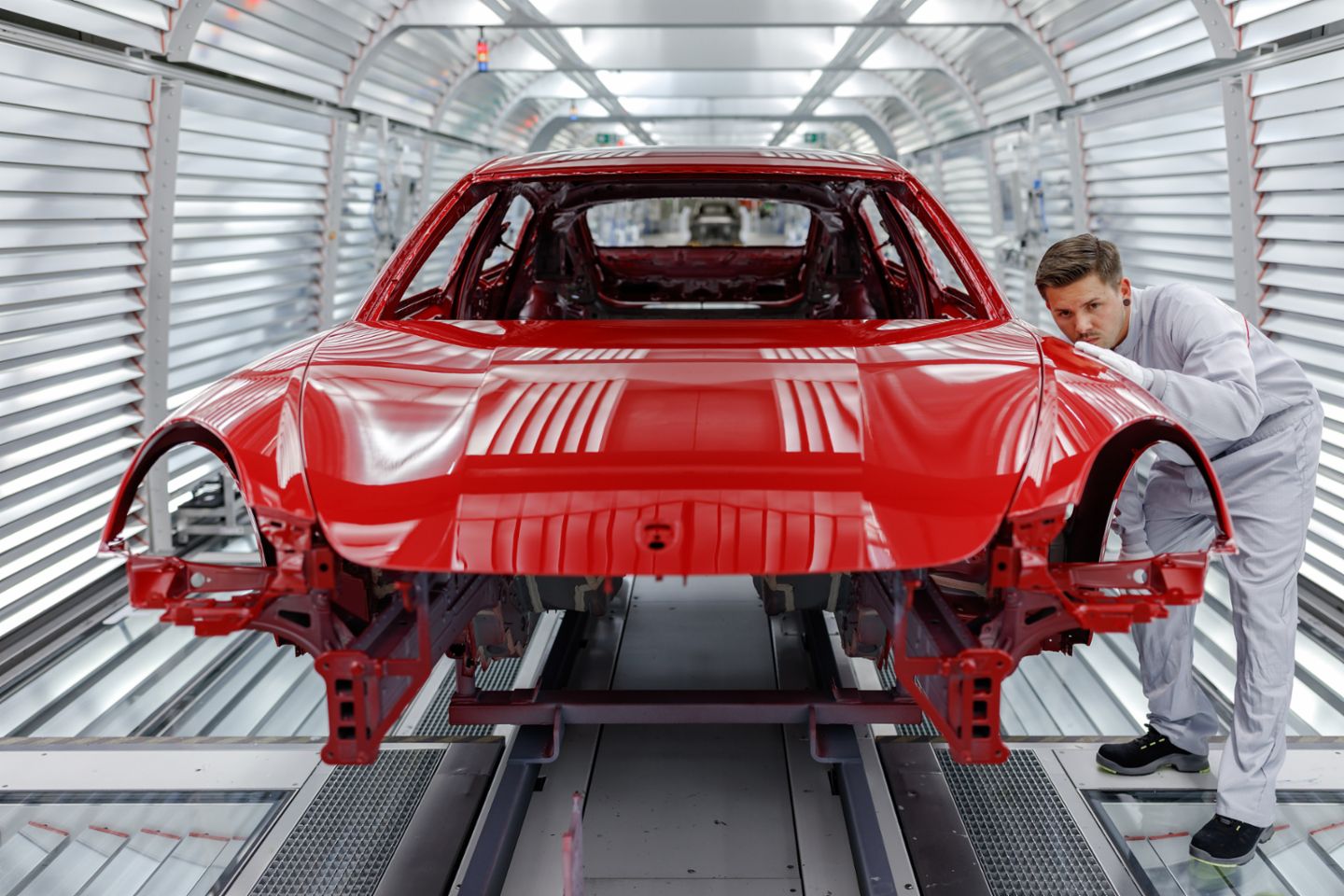 Das Porsche-Werk Leipzig: Lackiererei