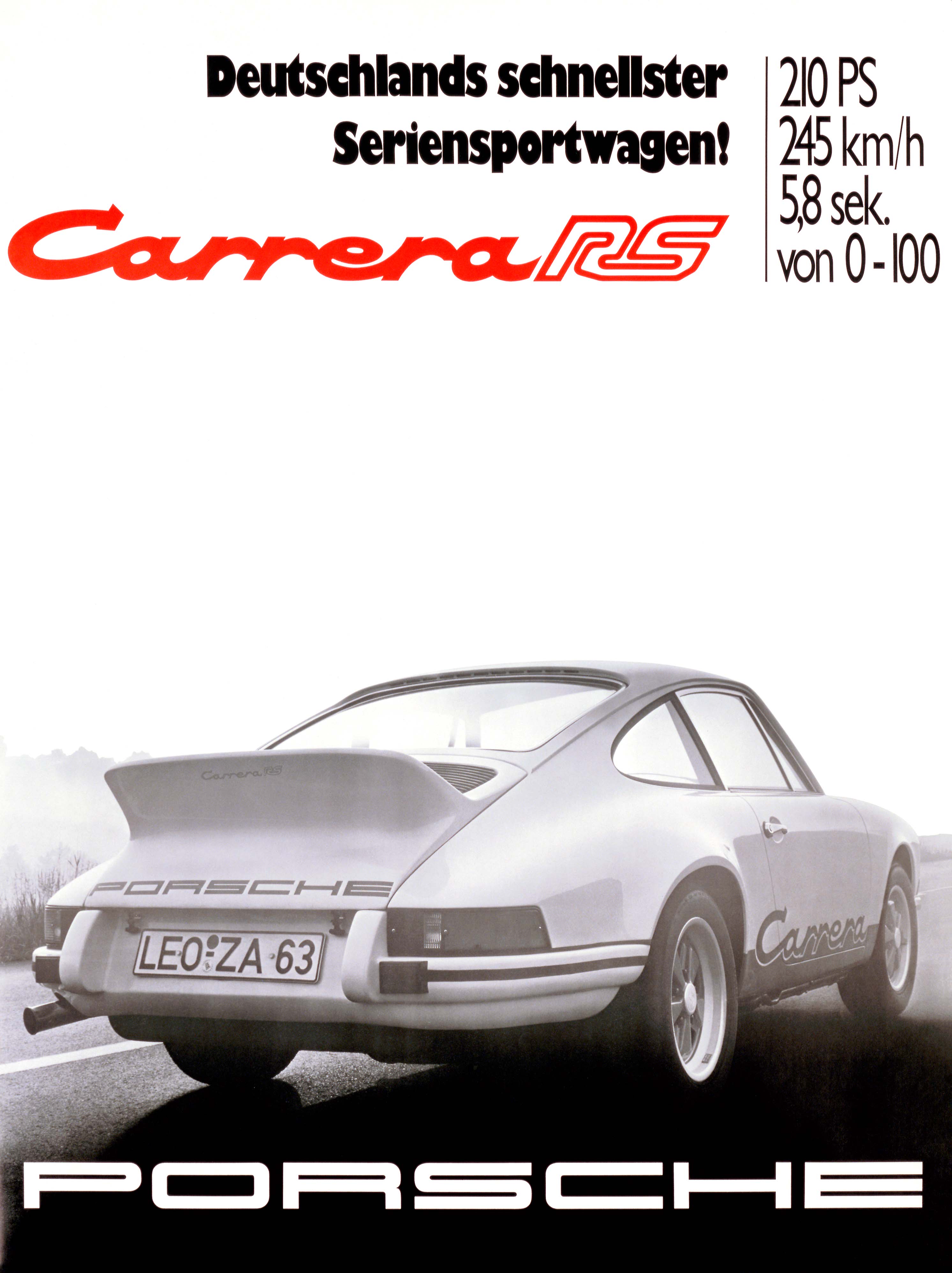 911 Carrera RS 2.7, Advertising, 1973, Porsche AG